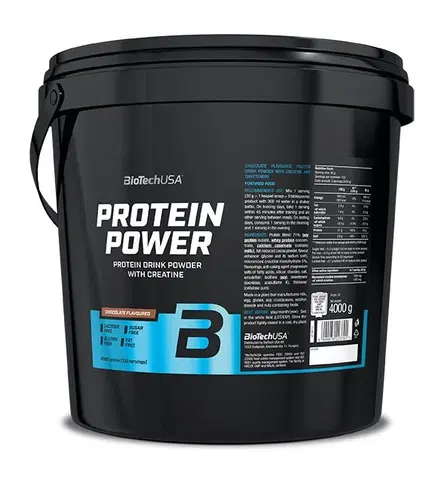 Proteíny 76 - 85 % Protein Power - Biotech USA 4000 g Čokoláda