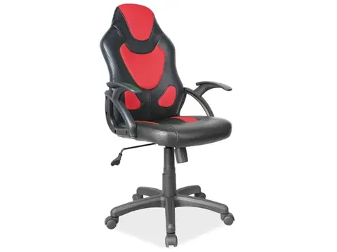 Kancelárske stoličky K-100 kancelárske kreslo, čierna, červená