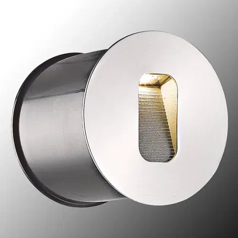 Vonkajšie nástenné svietidlá Lucande Okrúhle nástenné svietidlo LED Telke pre exteriér