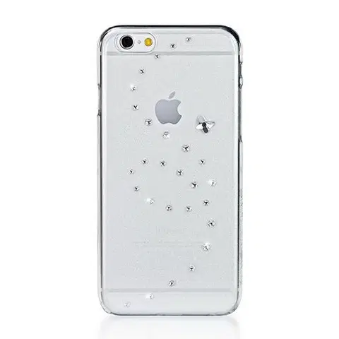 Puzdrá na mobilné telefóny Swarovski kryt Papillon pre iPhone 6/6s - Crystal IP6-PP-CL-CRY