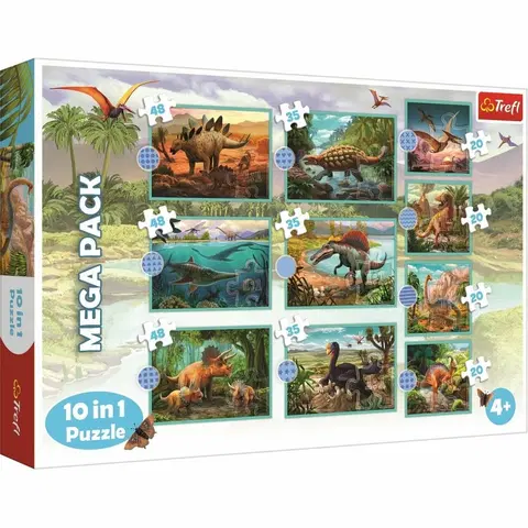 Puzzle Trefl Puzzle Dinosaury, 10v1