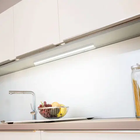Osvetlenie kuchynskej linky Müller-Licht LED svetlo na nábytok Conero DIM Euro zástrčka 40cm sivá