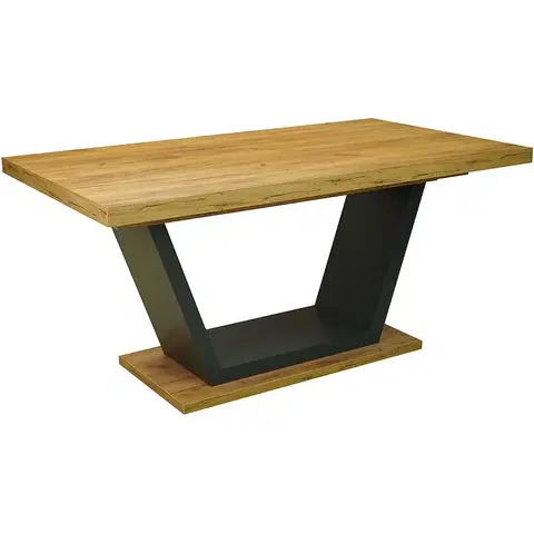 Jedálenské stoly Rozkladací stôl ST-11 140/180x80cm k003/grafit