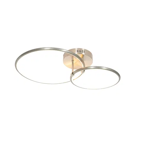 Stropne svietidla Stropné oceľové svietidlo vrátane LED 3-stupňového stmievateľného 2-svetla - Joaniqa