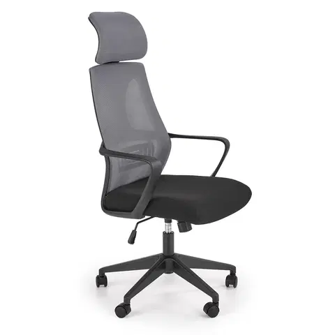 Kancelárske stoličky HALMAR Valdez kancelárske kreslo sivá / čierna