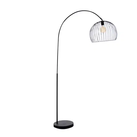 Zavesne lampy Moderne vloerlamp zwart - Koopa
