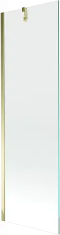 Sprchové dvere MEXEN/S - Next vaňová zástena FIX 60x150 cm, transparent, zlatá 895-060-000-00-00-50