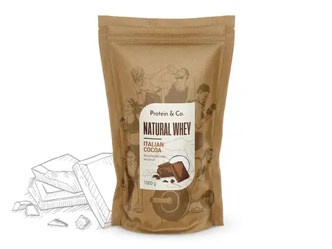 Športová výživa Protein&Co. Natural Whey 1 kg Váha: 1 000 g, Zvoľ príchuť: Italian cocoa