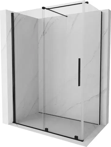 Sprchovacie kúty MEXEN/S - Velár sprchovací kút 150 x 85, transparent, čierna 871-150-085-01-70