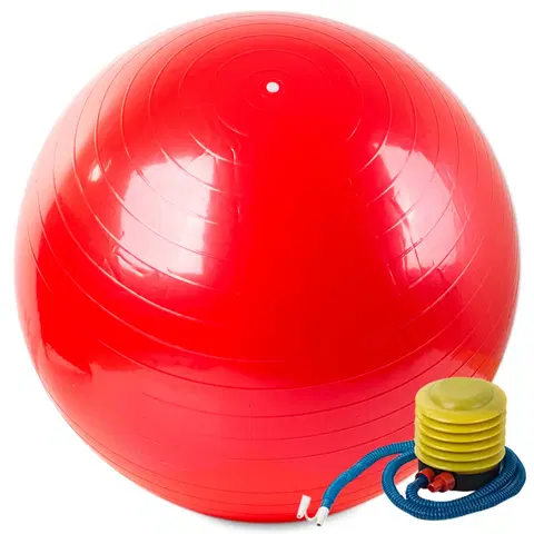 Gymnastické lopty Gymnastická lopta 65 cm s pumpičkou, červená