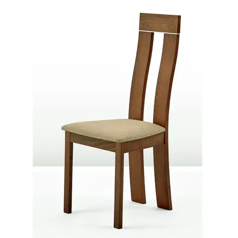 Jedálenské stoličky KONDELA Desi jedálenská stolička buk merlot / hnedá