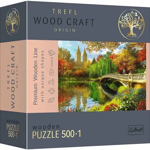 Hračky puzzle TREFL - Drevené puzzle 501 - Central Park, Manhattan, New York