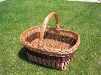 Nákupné tašky a košíky Kinekus Košík prútený obdĺžnik 40x32x23 cm