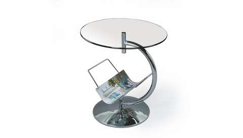 Konferenčné stolíky HALMAR Alma sklenený konferenčný stolík priehľadná / chróm