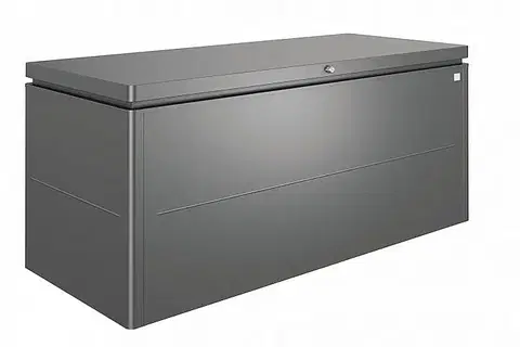 Úložné boxy Biohort Designový účelový box LoungeBox (tmavo sivá metalíza) 200 cm (2 krabice)
