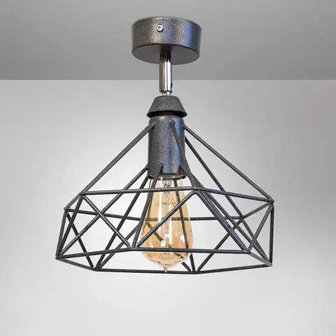 Moderné lampy do obývačky Lampa Szach 2710/Z-B-1 čierna Lw1