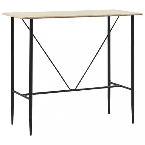 Barové stoličky Barový stôl 120x60 cm Dekorhome Dub