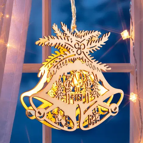 Drobné dekorácie a doplnky LED závesná dekorácia "Zvončeky"