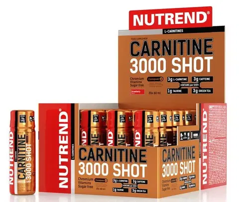 L-karnitín Carnitine 3000 Shot - Nutrend 20 x 60 ml. Ananás