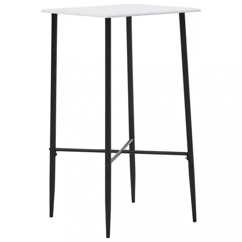 Barové stoličky Barový stôl 60x60cm Dekorhome Biela