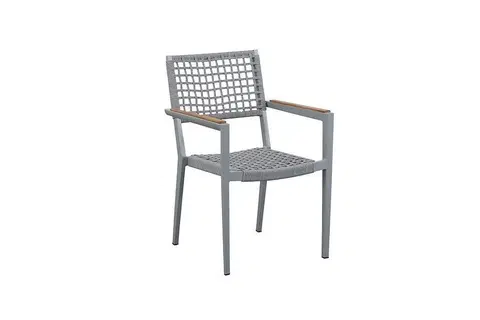 Záhradné stoličky Higold Záhradná jedálenská stolička HIGOLD Champion sivá