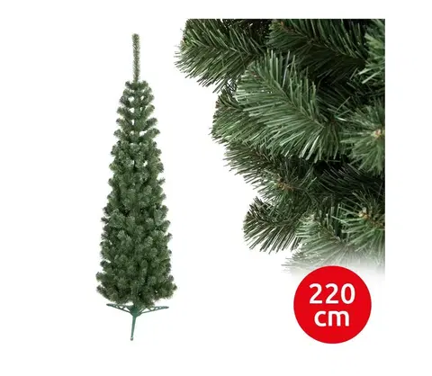 Vianočné dekorácie  Vianočný stromček SLIM 220 cm jedľa 
