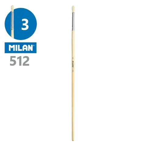 Hračky MILAN - Štetec guľatý č. 3 - 512