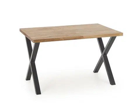 Jedálenské stoly HALMAR Apex 140 M jedálenský stôl dub prírodný / čierna