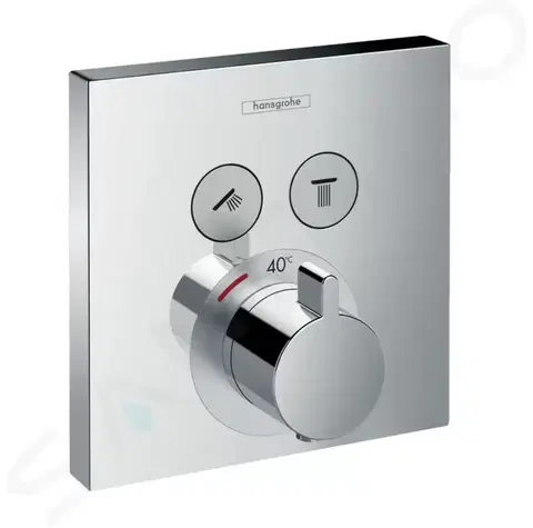 Kúpeľňové batérie HANSGROHE - Shower Select Termostatická batéria pod omietku, na 2 výstupy, chróm 15763000