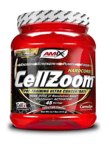 Práškové pumpy CellZoom Hardcore - Amix 315 g Blue Raspberry