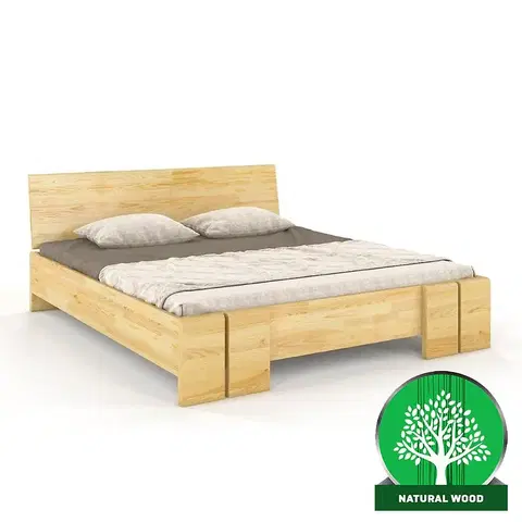 Drevené postele Posteľ borovicová Skandica Vestre maxi 140X200 prirodzené