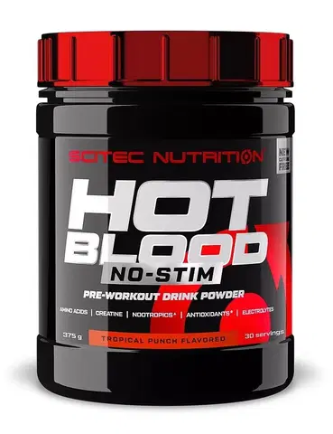 Práškové pumpy Hot Blood No-Stim - Scitec Nutrition 375 g Tropical Punch