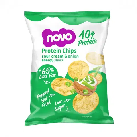 Proteínové čipsy a krekry NOVO Protein Chips 30 g BBQ
