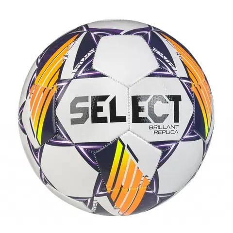 Futbalové lopty Futbalová lopta SELECT FB Brillant Replica 4 - bielo-fialová