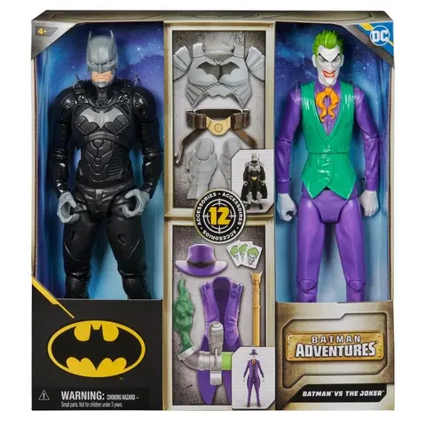 Hračky - akčné figúrky SPIN MASTER - Batman a Joker so špeciálnym vybavením 30 cm