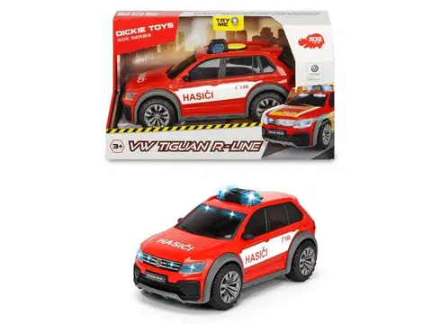 Hračky - autíčka DICKIE - Hasičské auto VW Tiguan R-Line Fire, česká verzia