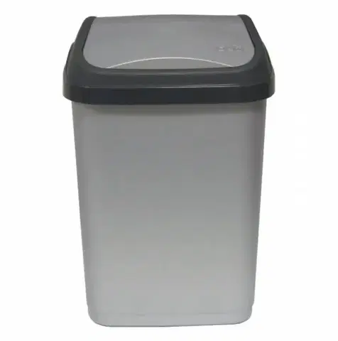 Odpadkové koše Kinekus Kôš na odpad preklápací 25 l, plastový, SWANTJE, sivý