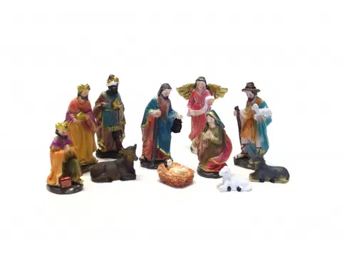 Vianočné dekorácie MAKRO - Betlehem 11 figúrok