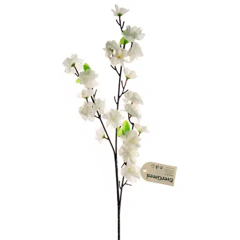 Kvety Umelá Sakura, 3 výhonky, v. 66 cm, biela