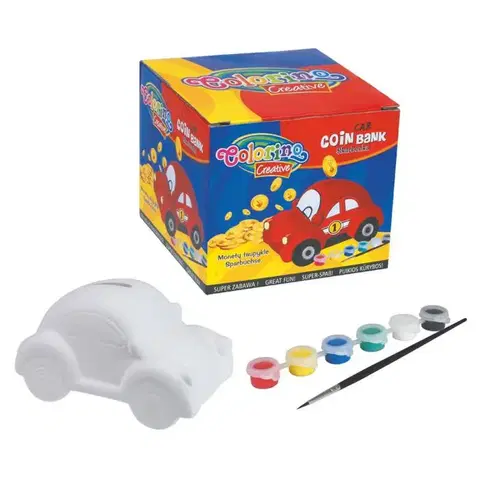 Kreatívne a výtvarné hračky PATIO - Colorino pokladnička autíčko
