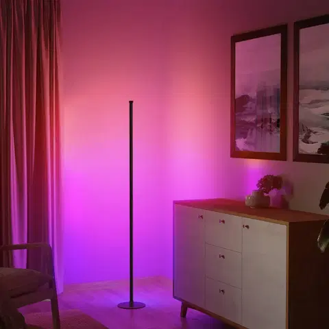 SmartHome stojacie lampy Hama LED stojacia lampa s hudobným senzorom smart RGB stmievateľná
