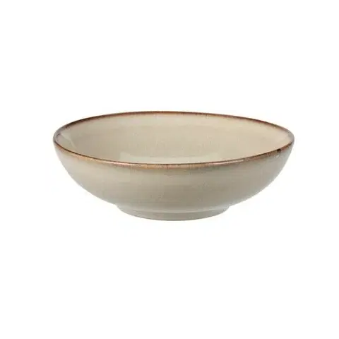 Misy a misky Keramický hlboký tanier Glaze, pr. 18,5 cm, béžová
