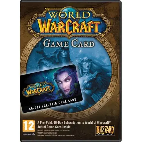Hry na PC World of Warcraft Predplatná karta na 60 dní