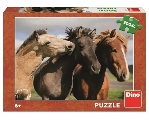 Hračky puzzle DINOTOYS - Farebné kone 300 XL Puzzle NOVÉ