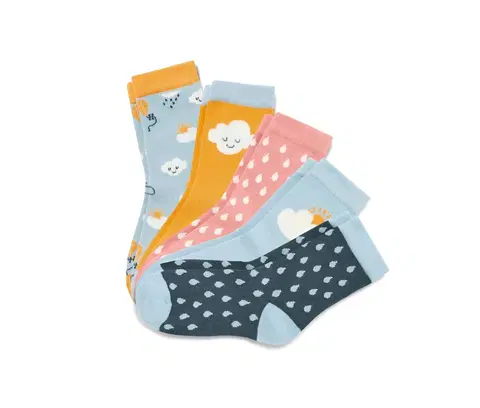 Socks Detské ponožky, 5 párov, ružové