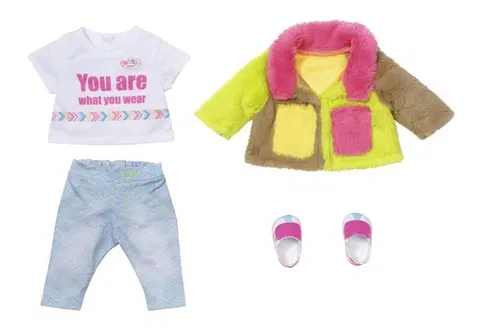 Hračky bábiky ZAPF CREATION - BABY born Súprava s farebným kabátom Deluxe, 43 cm