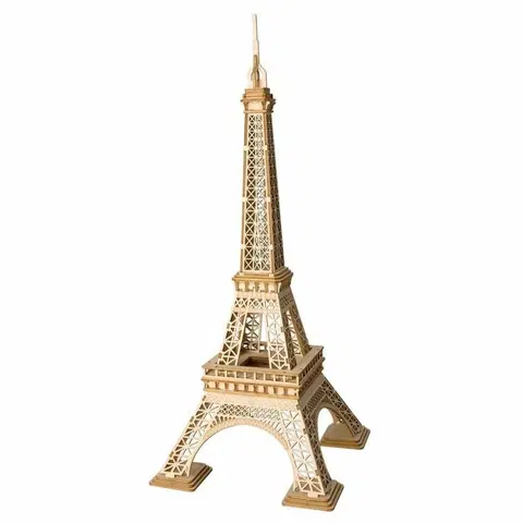 Drevené hračky RoboTime drevené 3D puzzle Eiffelova veža