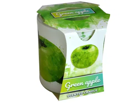 Sviečky MAKRO - Sviečka v skle Green Apple