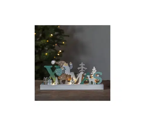 Vianočné dekorácie Eglo Eglo 411287 - LED Vianočná dekorácia REINBEK 3xLED/0,12W/2xAA 