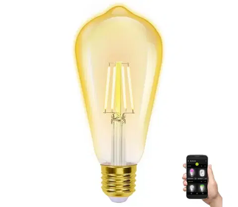 Žiarovky  B.V. LED Stmievateľná žiarovka FILAMENT ST64 E27/6W/230V 2700-6500K Wi-Fi -  